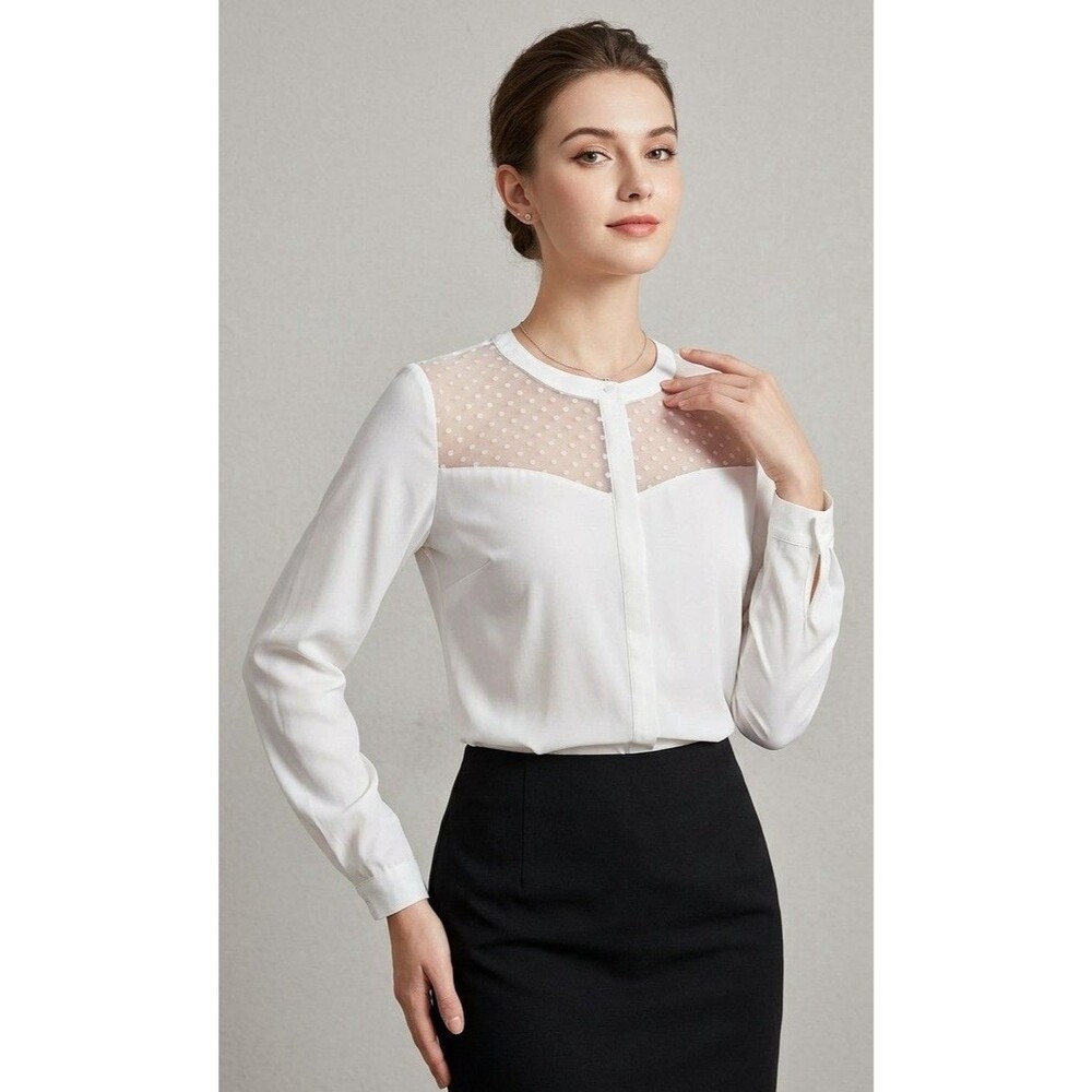 Boden White Longsleeve Shirt Size 6